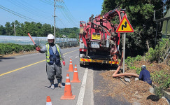 제주도, 평화.번영로 등 주요도로 정비...호우 대비 빗물받이 준설