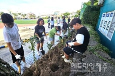 제주 신촌초등학교에서 펼쳐진 꿈트리 나무심기 행사