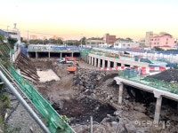 제주 한천 복개구간 철거공사 한창이나...완공은 언제쯤?