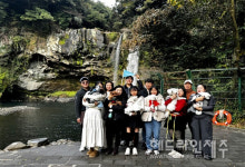 댕댕이와 비행기타고 서귀포 여행...천지연폭포, 반려동물 동반 첫 단체방문