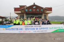 NH농협은행 HR·업무지원·신탁부문, 파주시 덕천리 마을 일손돕기 벌여