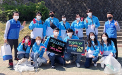 대구은행, 줍깅 봉사 참여…신천 일대 환경 정비