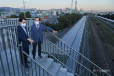 권영진 대구시장, 서대구 KTX 역사 건설 현장 방문