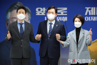 [포토] 민주당 '이상헌 JTBC 기자-안귀령 YTN 앵커 영입'