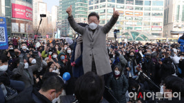 [포토]고양서 지지호소하는 이재명 대선후보