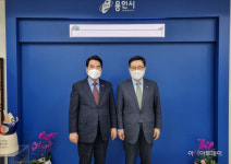 김춘진 aT사장, 용인시와 ESG 협력·화훼산업 활성화 모색