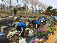 평택시, 삼성전자 통복천 참여의숲 가꾸기 행사 가져