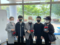 보령 미산초, 효나눔복지센터 방문  카네이션 바구니 전달