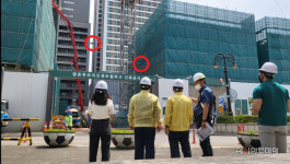 안양시, 건설현장 내부 드론으로 감시...비산먼지, 세륜 등 집중단속