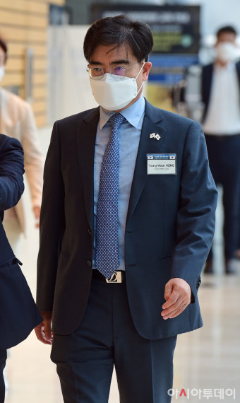 [포토] 한일재계회의 참석하는 공영운 사장