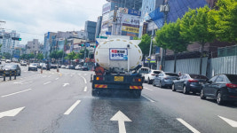 안동시, 도심지 도로 살수 작업 시행...도시 열섬화 완화