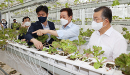 박완수 경남지사, 스마트팜 혁신밸리 현장 점검