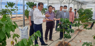 이상익 함평군수, 함평커피농장 방문 농장대표 격려... 행정적·기술적 지원 검토 지시