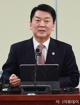 [포토] 안철수 당 대표 후보 '침묵하던 당원 분노가 높은 투표율로 드러나'