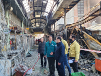 조주현, 인천 현대시장 화재 현장 찾아