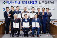 수원시, 지역 5개 대학과 손잡고 첨단기업 유치