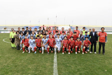 [포토] 여자축구 문경상무팀과 창녕WFC팀 찰칵