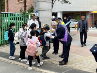 평택교육지원청, 등굣길 교통안전 캠페인