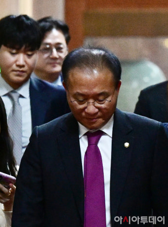 [포토] 굳은 표정으로 회동 마친 윤재옥-홍익표 여야 원내대표