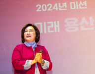 [포토] 박희영 용산구청장,  신년인사회서 용산구 5대 비전 발표