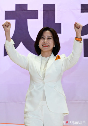 [포토] 개혁신당 새 대표에 허은아 '어렵고 힘들어도 바른길 갈 것'