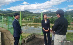 오영주 중기부장관, 아산시 찾아 기업인·발달장애인 만나