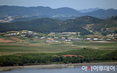[포토] 오두산통일전망대에서 바라본 북측