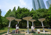 [포토] 서울시, 도심 아트 음수대 아리수림 조성