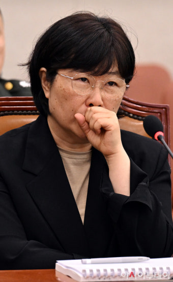 [포토] '채상병 특검법' 청문회 출석한 유재은 법무관리관