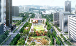 LH, 경부고속道 상부공간 공원 본격 조성…단절된 동탄1·2신도시 연결