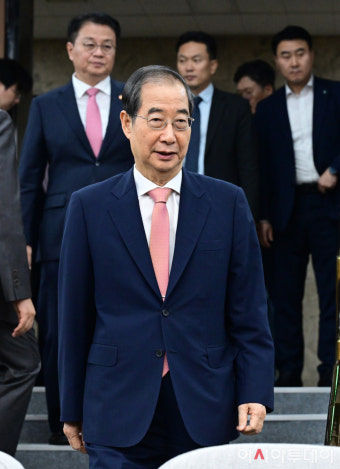 [포토] 당정협의회 참석하는 한덕수 국무총리