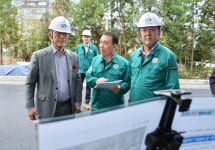 현장 찾은 박상돈 천안시장 품질 확보-안전 제일에 최선 다해달라