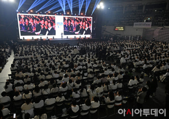 [포토] 한덕수 총리, 간호법 제정 축하 기념대회 축사