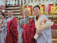 [포토] 태고종 총무원장 상진스님과 신상도 중앙신도회장