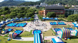 의령군민이 가장 좋아하는 물놀이장…의령군민공원 도심속 휴식공간 인기