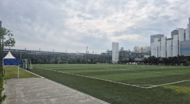 이천시, SK하이닉스 축구장서 닥터헬기 이·착륙