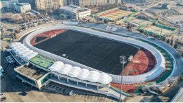 포천시 종합운동장에 동계맞춤형 육상트랙 개장...100세 도시 구현