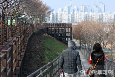 [포토] 구로구, 도림천 벚꽃길 전망대 조성 기대되는 봄