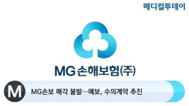 [메디컬투데이TV] MG손보 매각 불발…예보, 수의계약 추진