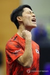 상대 바뀌어도 '2-0'은 그대로…이준석, 6연승 타고 테크볼 4강 안착
