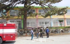 “불이 나면 이렇게…” 해남 현산초 재난상황 대비훈련