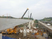 사천 흥사일반산업단지 진입도로 확ㆍ포장 공사 순항