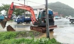 완도군건설기계연합회, 풍수해 현장서 맹활약
