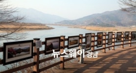 하동 섬진강변 길거리 사진전 눈길