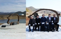 곡성 석곡 대황강자연휴식공원에 복돼지 상징조형물 제막