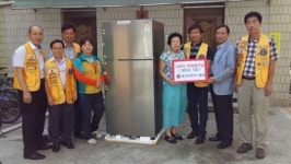 경산라이온스클럽, 초원아파트 경로당 냉장고 기증