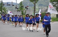 부산 해운대여중, 백의종군로 하동구간 100km 대장정 도전