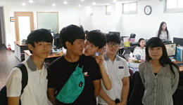 범물중 직업체험단, 미디어 홍보기업 뉴스원 방문