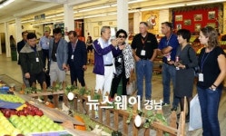 윤상기 군수, LA엑스포서 하동 농수산물 홍보 판촉 나서