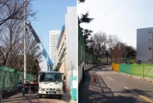 안전 위협하던 동산초 앞 전신주 사라져